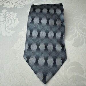 Grateful Dead Space Sixteenth Set Tie 100% Silk Made in USA 1995 Gray Vintage